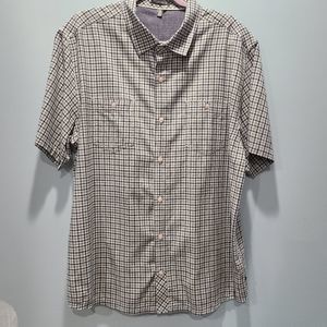 Toad & Co Blue Plaid Men’s Shirt Size XL P258